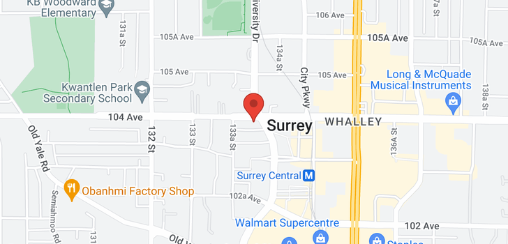 map of 2509 13398 104 AVENUE